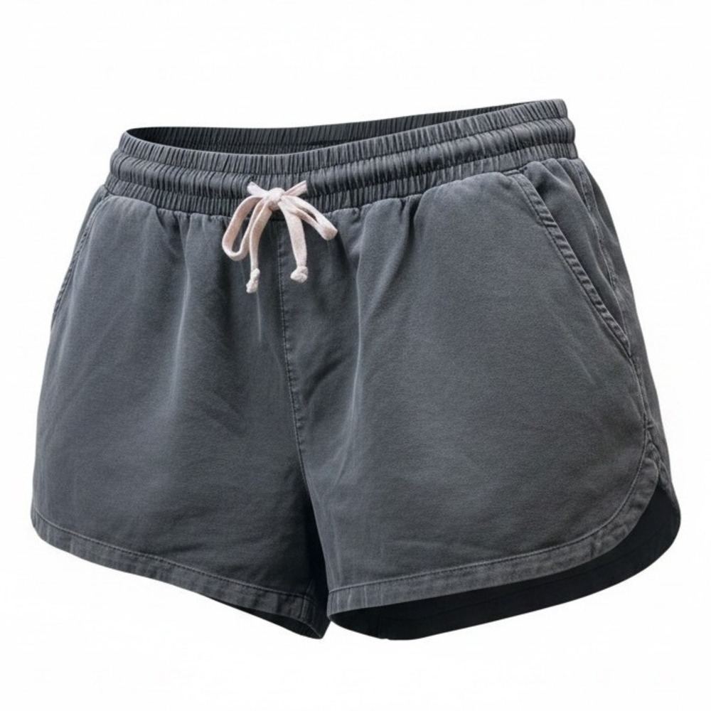 Billabong Roadie Shorts Womens XL Charcoal Gray Cotton Viscose Beach Casual 297R